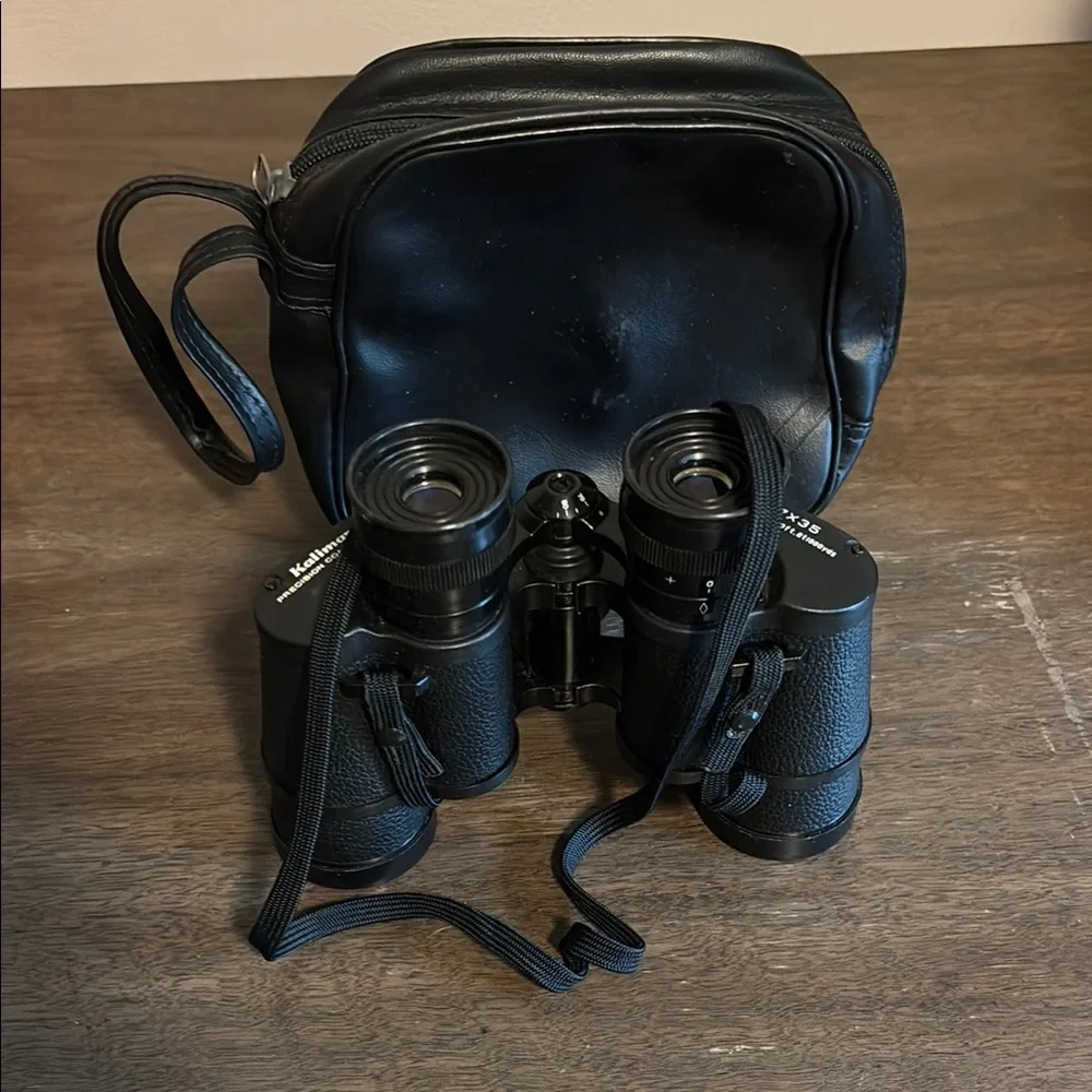 Kalimar Black Precision Coated Optics Binoculars 7X35 with soft case - Vintage